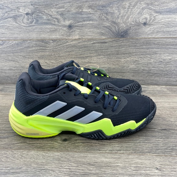 Adidas Barricade 13 M Mens Tennis Shoes Black Neon Yellow IH2559 Size 9 NEW main image 8